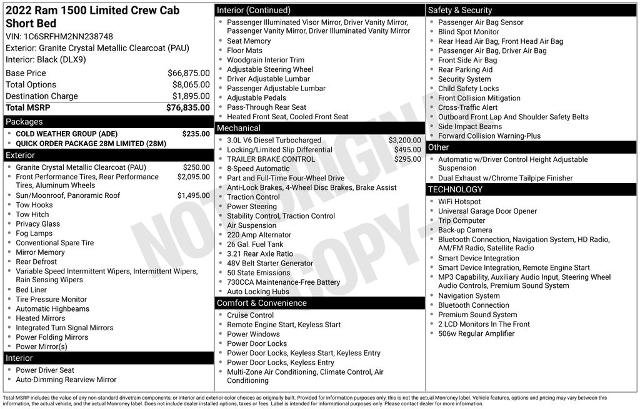Used 2022 RAM 1500 Limited w/ Cold Weather Group AWD/4WD image 25