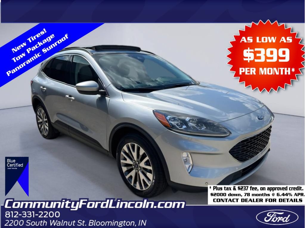 Certified 2022 Ford Escape Titanium w/ Class II Trailer Tow Package