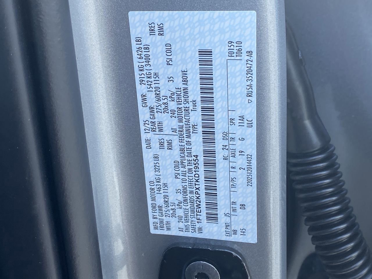 Certified 2026 Ford F150 STX w/ Equipment Group 200A RWD image 30