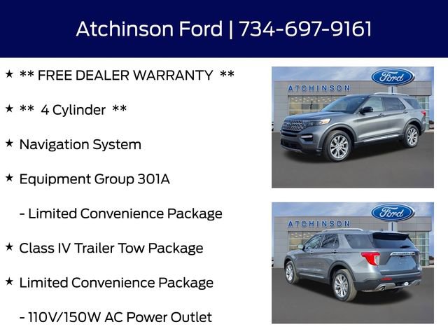 Certified 2023 Ford Explorer Limited w/ Equipment Group 301A image 12