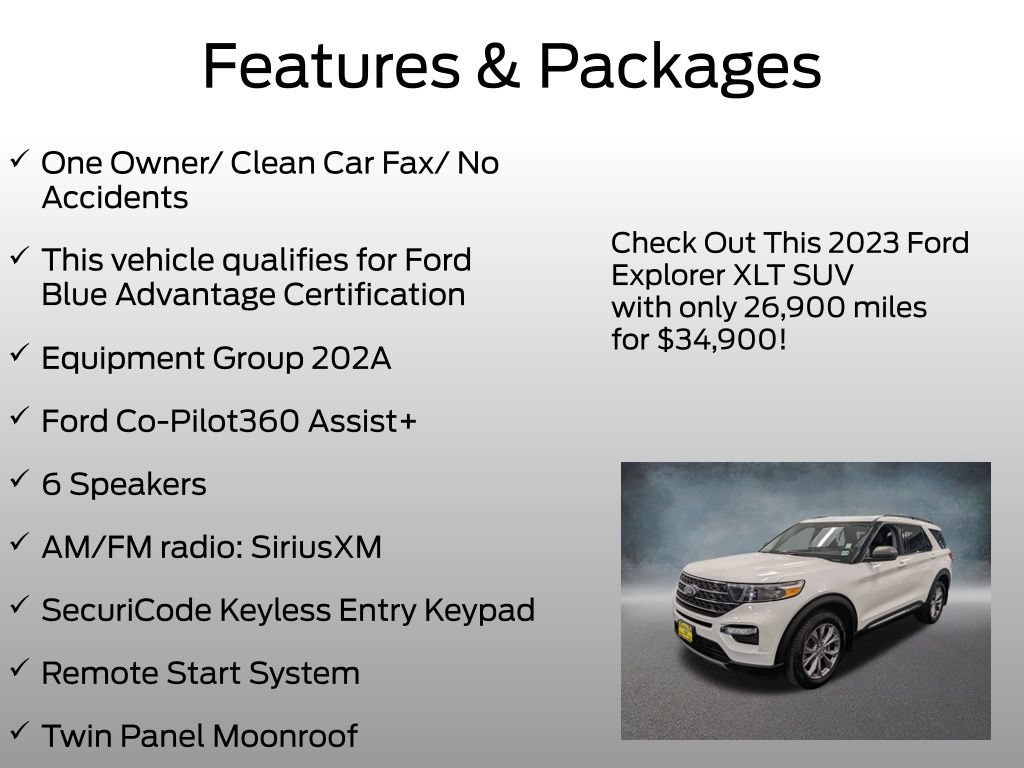 Certified 2023 Ford Explorer XLT w/ Equipment Group 202A AWD/4WD image 4