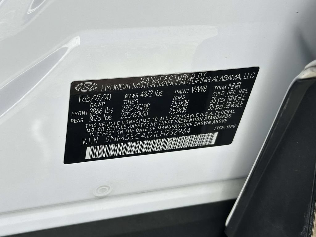 Used 2020 Hyundai Santa Fe Limited w/ Cargo Package AWD/4WD image 26