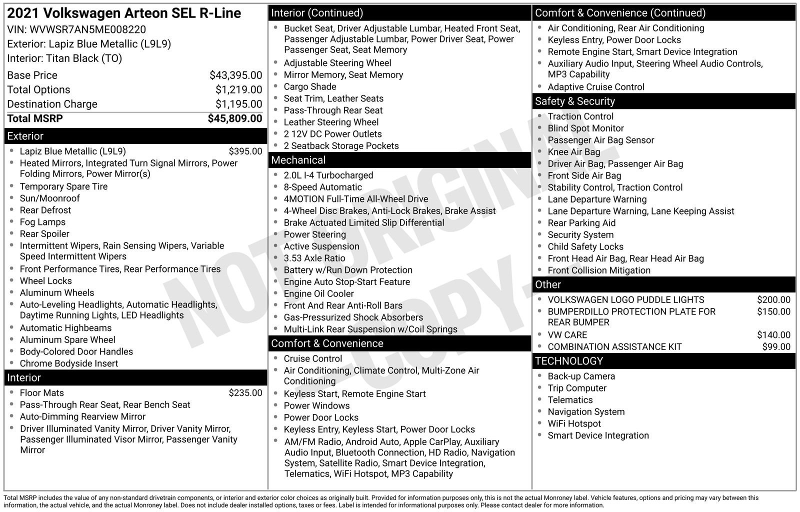Used 2021 Volkswagen Arteon SEL image 4