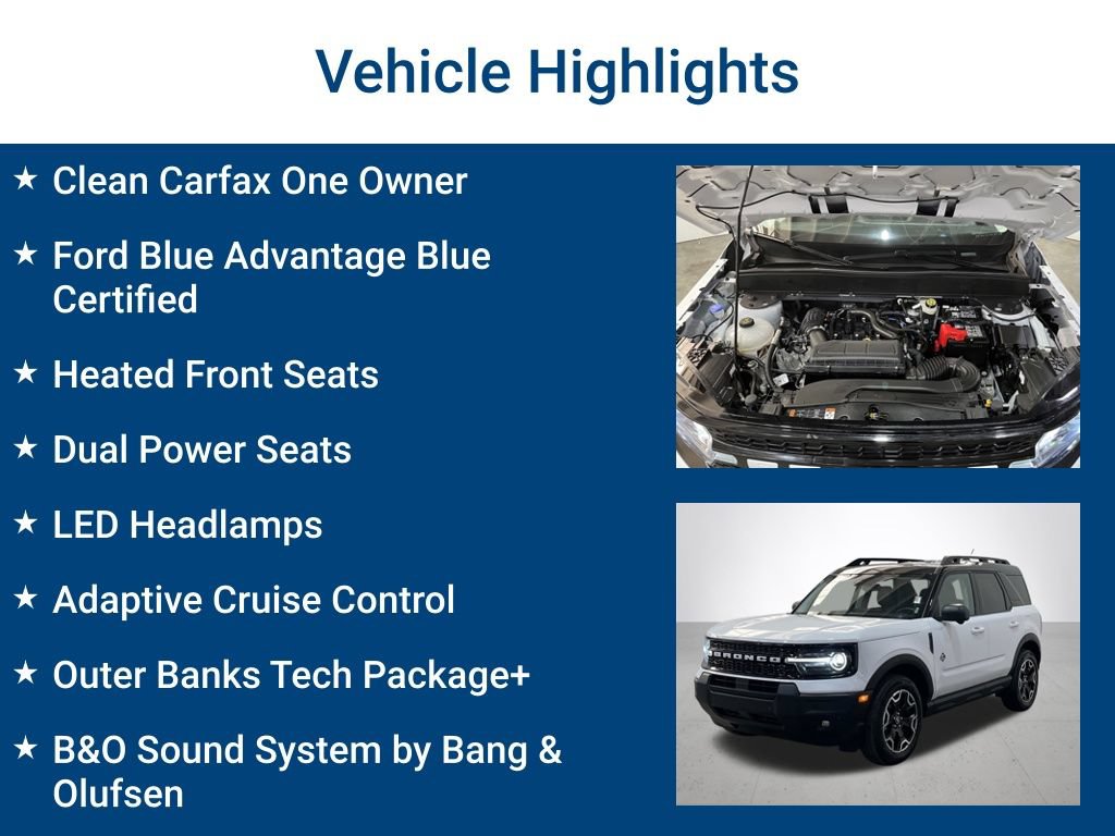 Certified 2025 Ford Bronco Sport Outer Banks w/ Outer Banks Tech Package+ AWD/4WD image 3