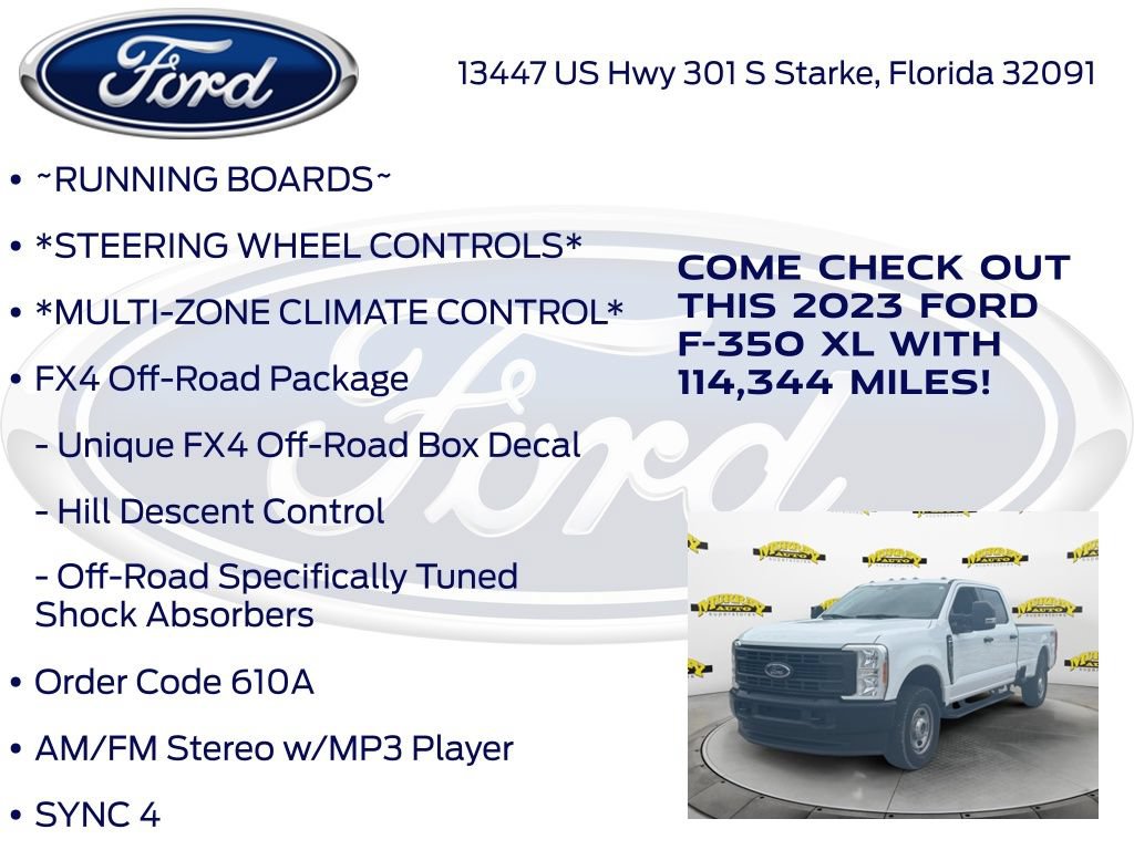 Certified 2023 Ford F350 XL w/ FX4 Off-Road Package AWD/4WD image 17