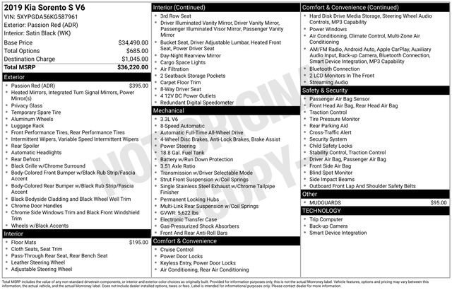 Used 2019 Kia Sorento S image 37