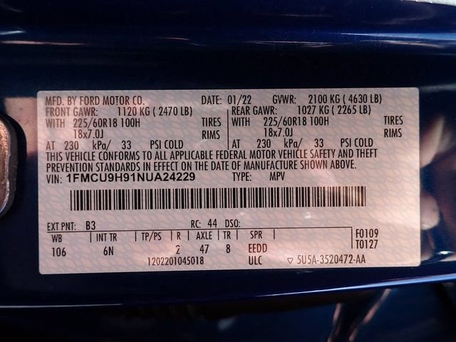 Certified 2022 Ford Escape SEL w/ Technology Package AWD/4WD image 14