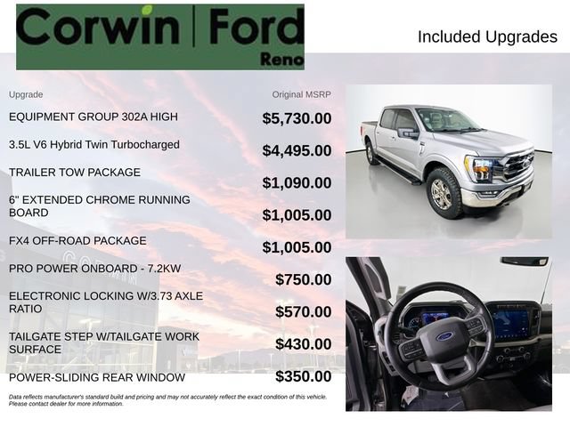 Certified 2021 Ford F150 XLT w/ Equipment Group 302A High AWD/4WD image 3