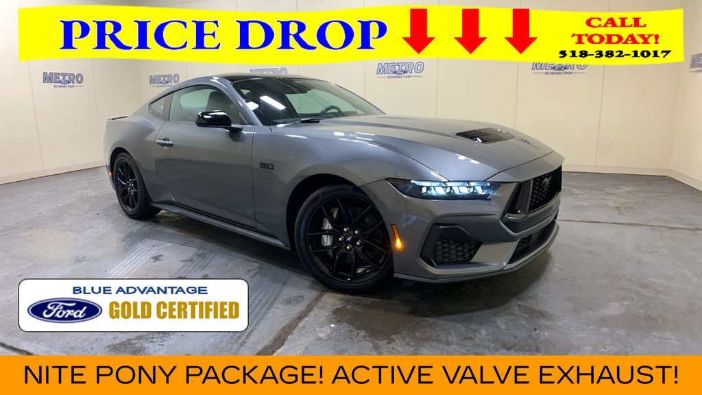 Certified 2025 Ford Mustang GT Premium w/ Mustang Nite Pony Package