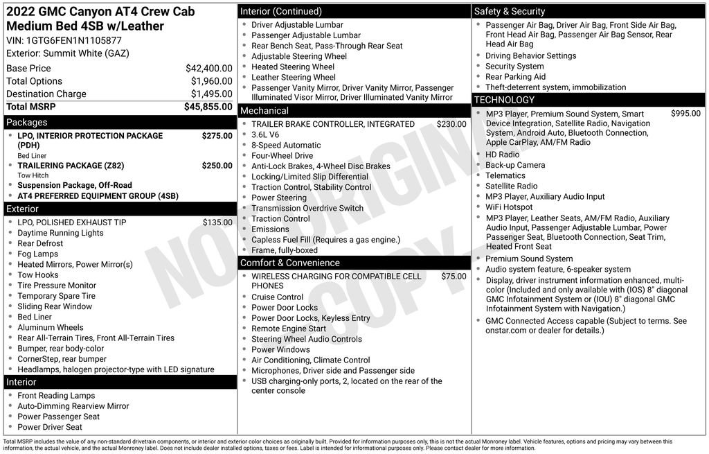 Used 2022 GMC Canyon AT4 AWD/4WD image 7