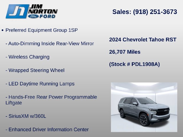 Used 2024 Chevrolet Tahoe RST w/ Luxury Package AWD/4WD image 14