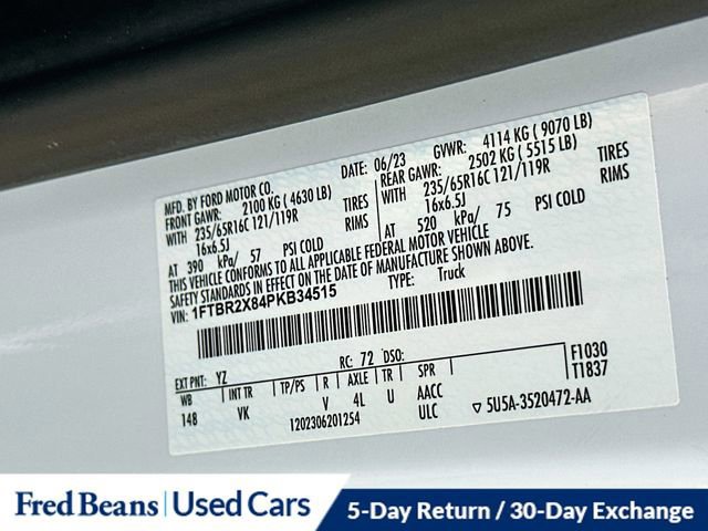 Certified 2023 Ford Transit 250 148 High Roof AWD w/ Load Area Protection Package image 32