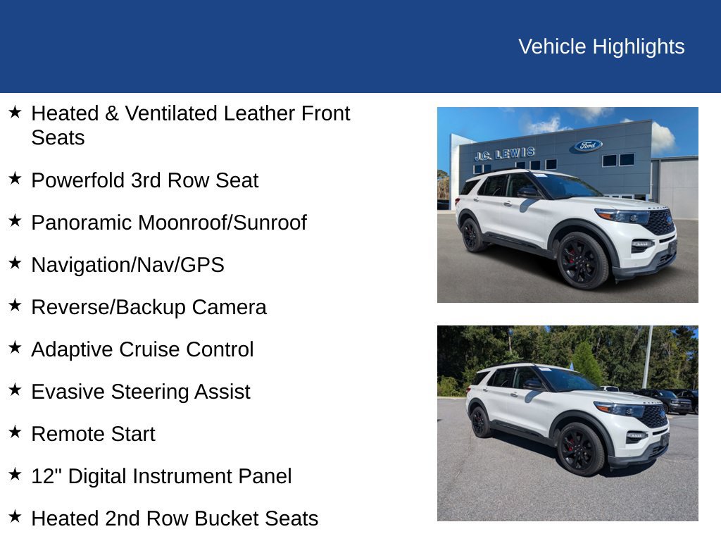 Certified 2024 Ford Explorer ST w/ Equipment Group 401A AWD/4WD image 39