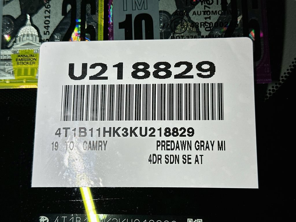 Used 2019 Toyota Camry SE w/ Convenience Package FWD image 33