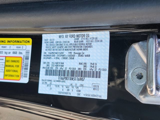 Certified 2021 Ford Mustang GT w/ Black Accent Package RWD image 29