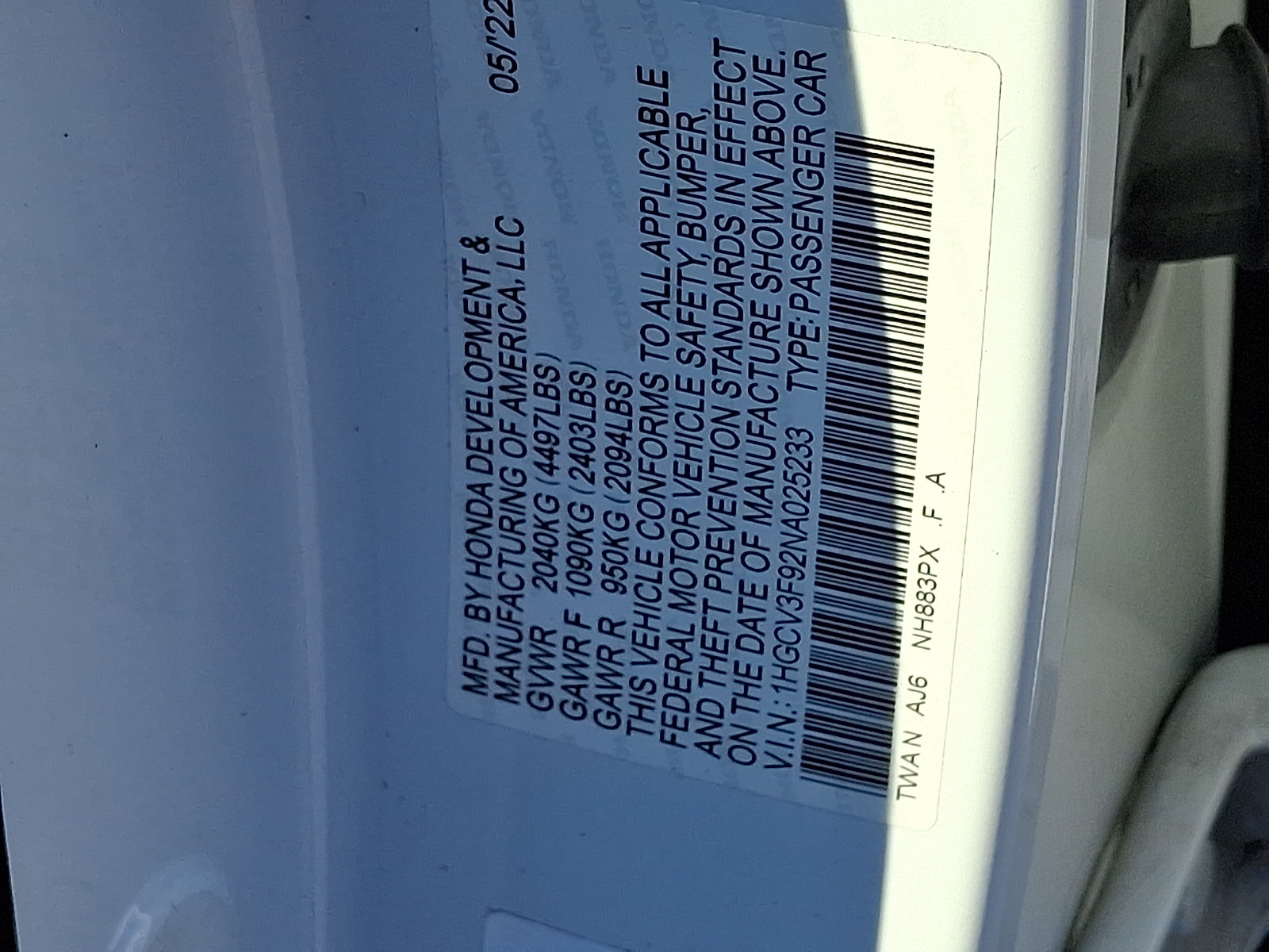 Used 2022 Honda Accord Touring image 31