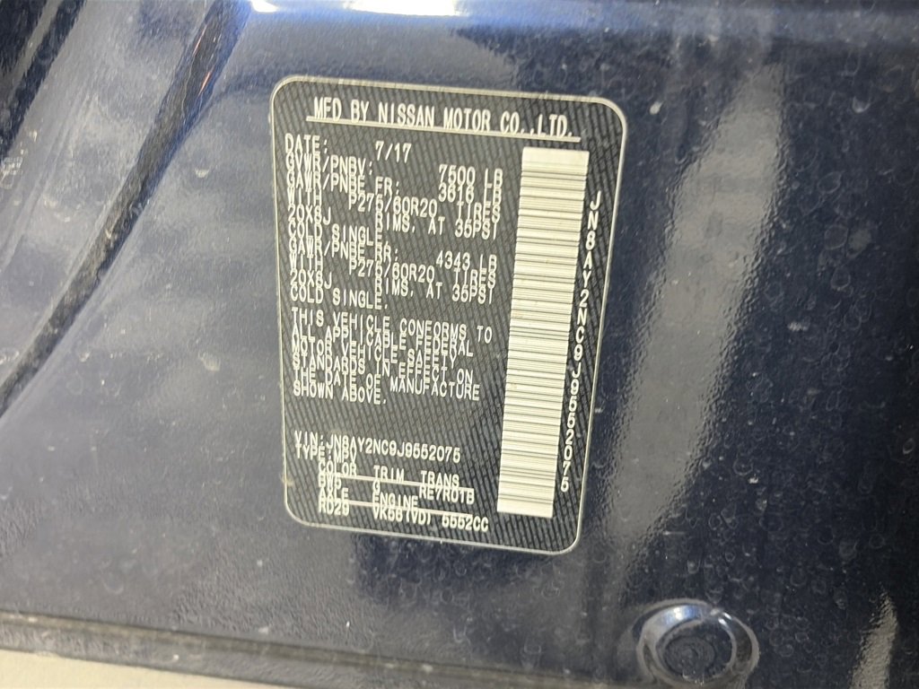 Used 2018 Nissan Armada SL w/ Moonroof Package image 9