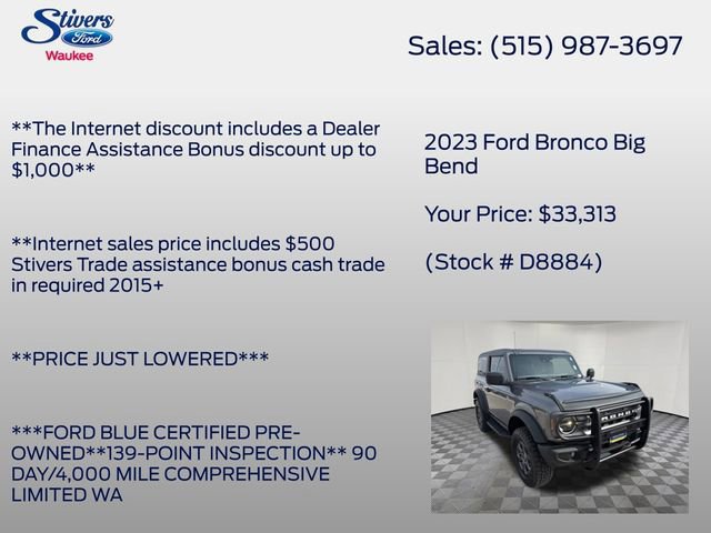 Certified 2023 Ford Bronco Big Bend image 11