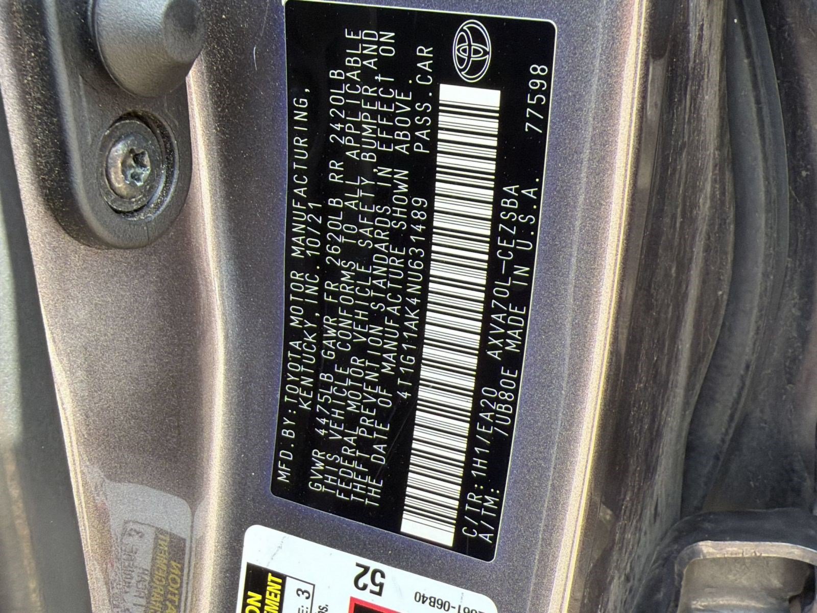 Used 2022 Toyota Camry SE FWD image 24