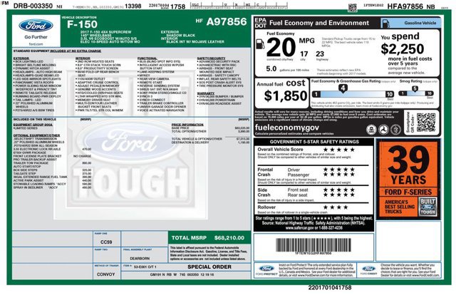 Certified 2017 Ford F150 Limited w/ Trailer Tow Package AWD/4WD image 2