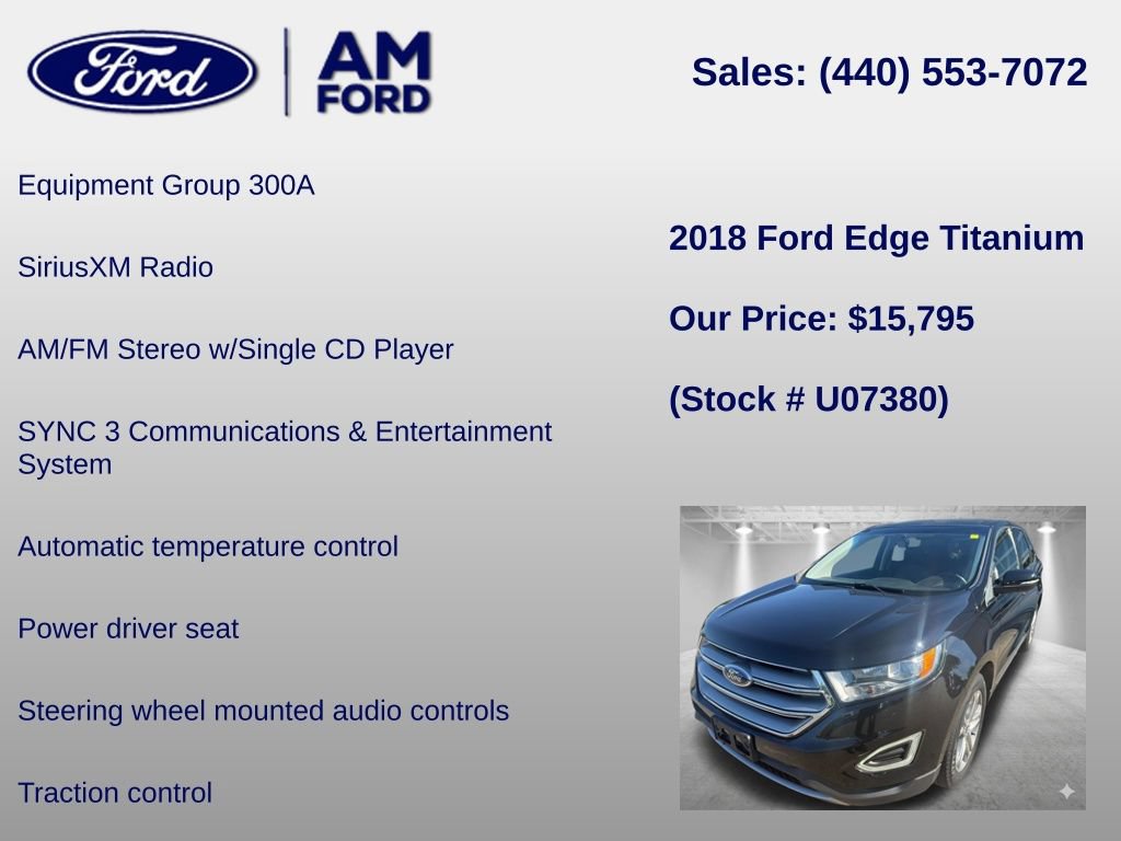 Certified 2018 Ford Edge Titanium AWD/4WD image 6