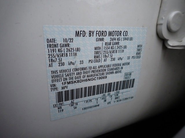 Certified 2022 Ford Explorer XLT w/ Equipment Group 202A image 23