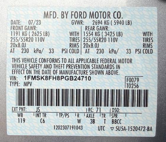 Certified 2023 Ford Explorer Limited AWD/4WD image 23