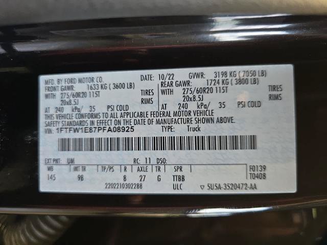 Certified 2023 Ford F150 Platinum w/ Equipment Group 701A High AWD/4WD image 22