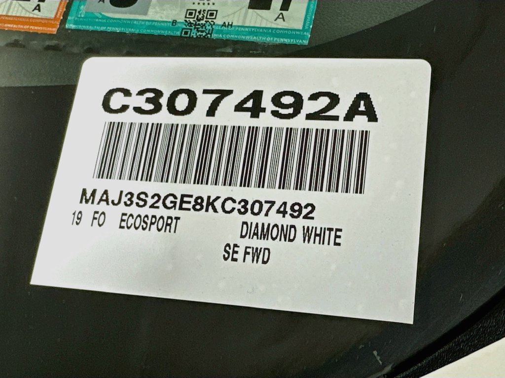 Certified 2019 Ford EcoSport SE w/ SE Convenience Package FWD image 25