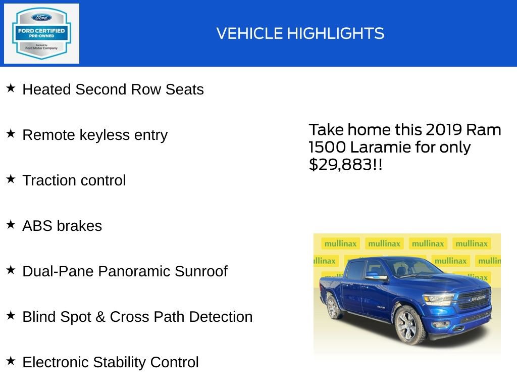 Used 2019 RAM 1500 Laramie image 19