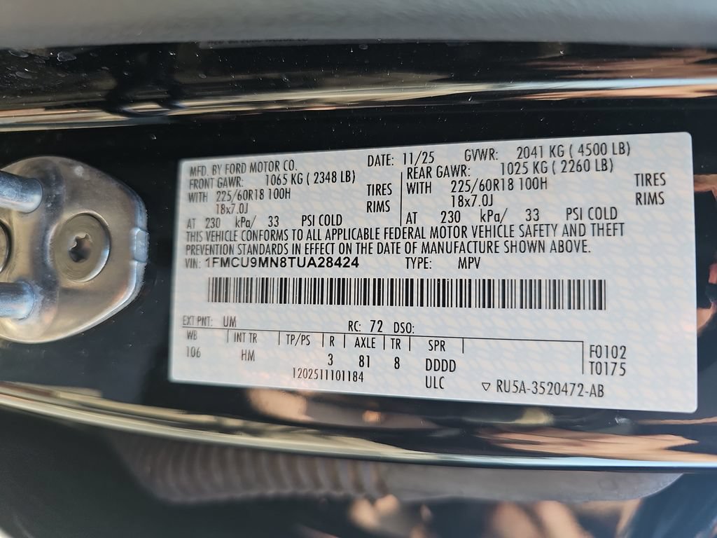 Certified 2026 Ford Escape ST-Line AWD/4WD image 34