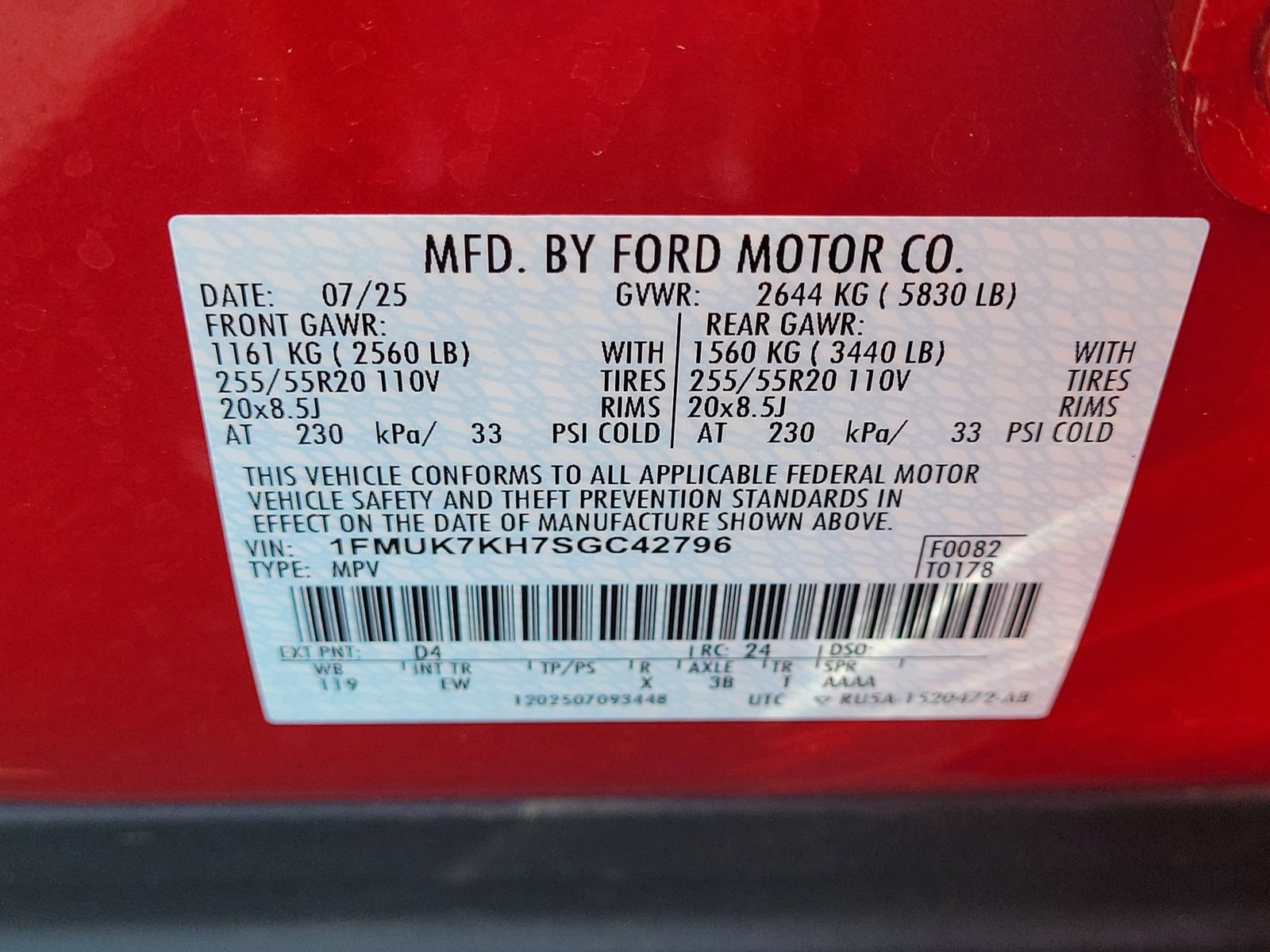 Certified 2025 Ford Explorer ST-Line w/ Premium Package RWD image 32