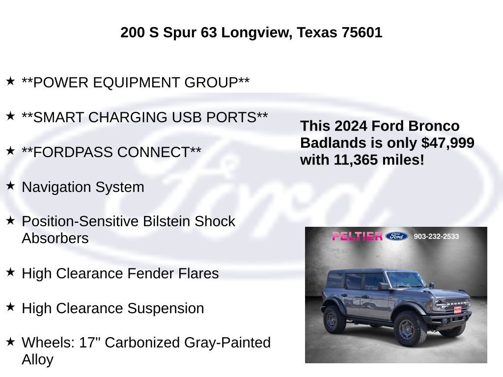 Certified 2024 Ford Bronco Badlands AWD/4WD image 20