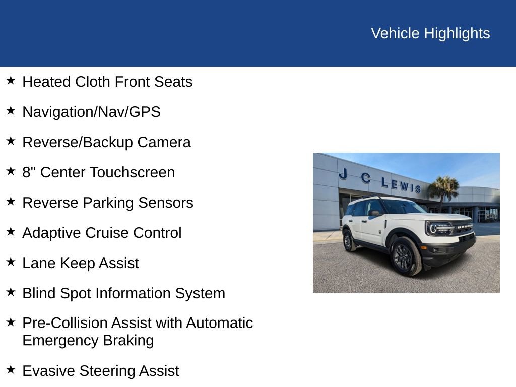 Certified 2024 Ford Bronco Sport Big Bend w/ Convenience Package image 33