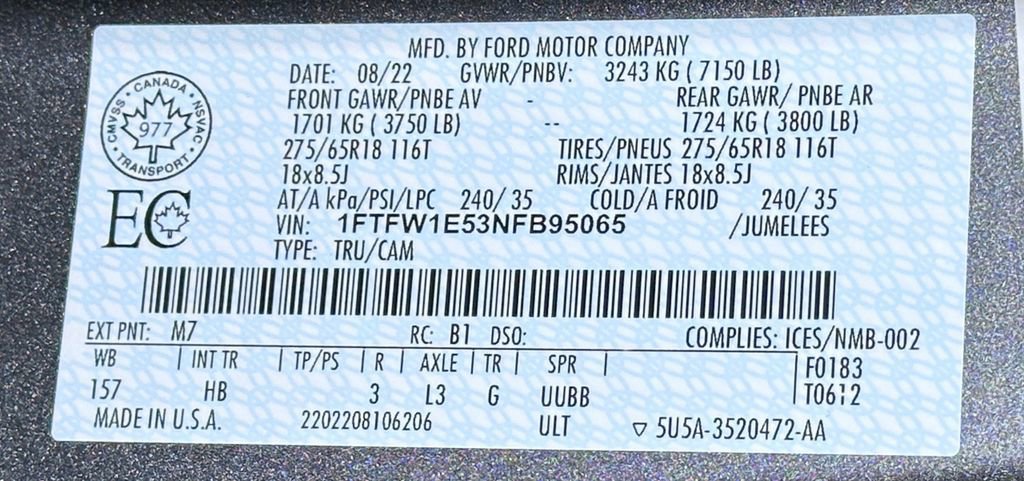 Certified 2022 Ford F150 Lariat image 59