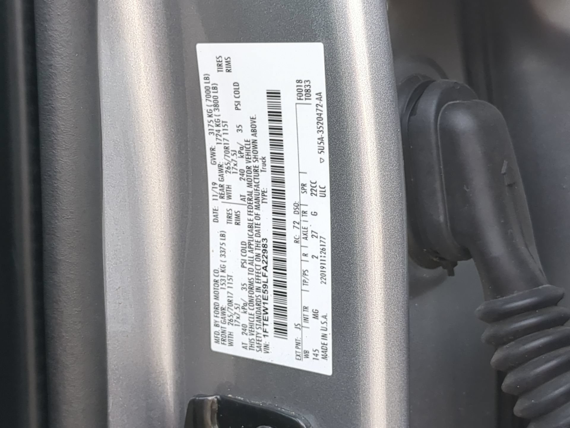 Certified 2020 Ford F150 XLT w/ Equipment Group 301A Mid AWD/4WD image 71