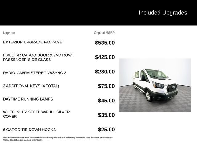 Certified 2025 Ford Transit 250 Low Roof w/ Exterior Upgrade Package RWD image 6