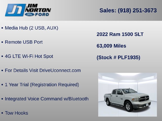 Used 2022 RAM 1500 Classic SLT w/ Electronics Group AWD/4WD image 40