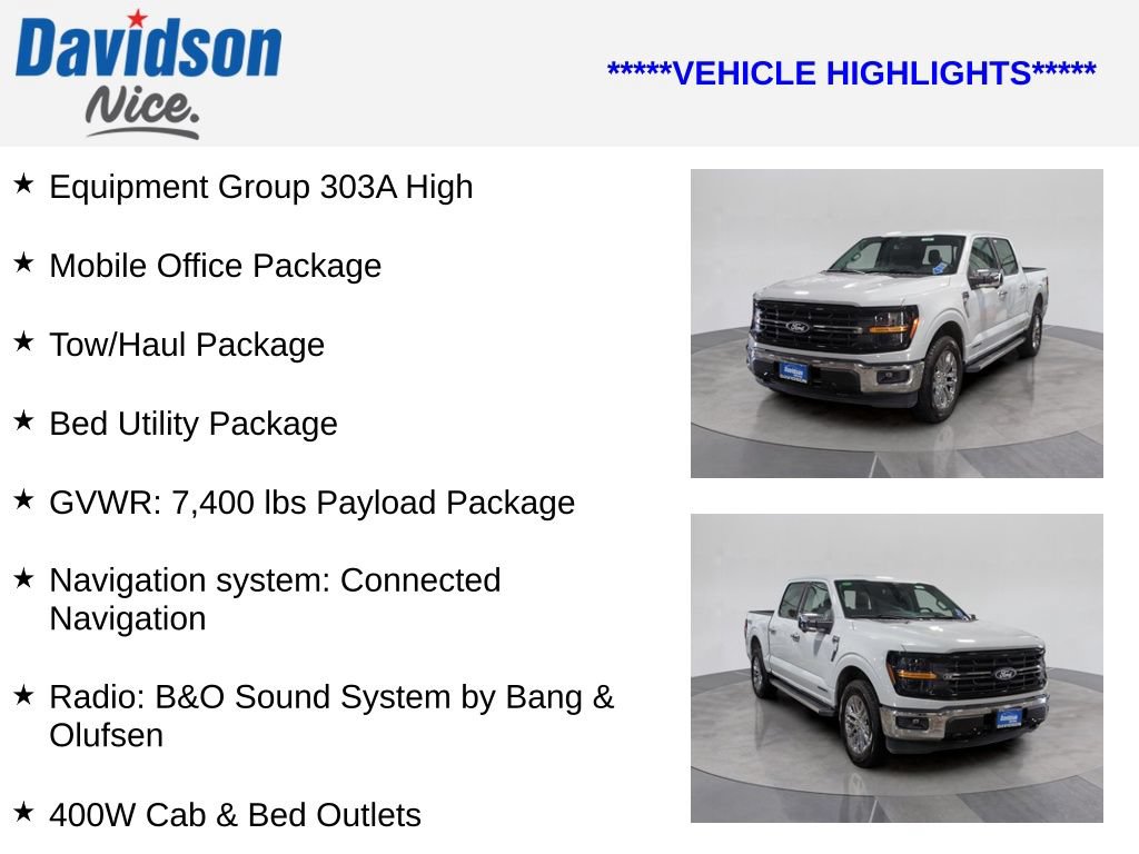 Certified 2024 Ford F150 XLT w/ Equipment Group 303A High AWD/4WD image 4