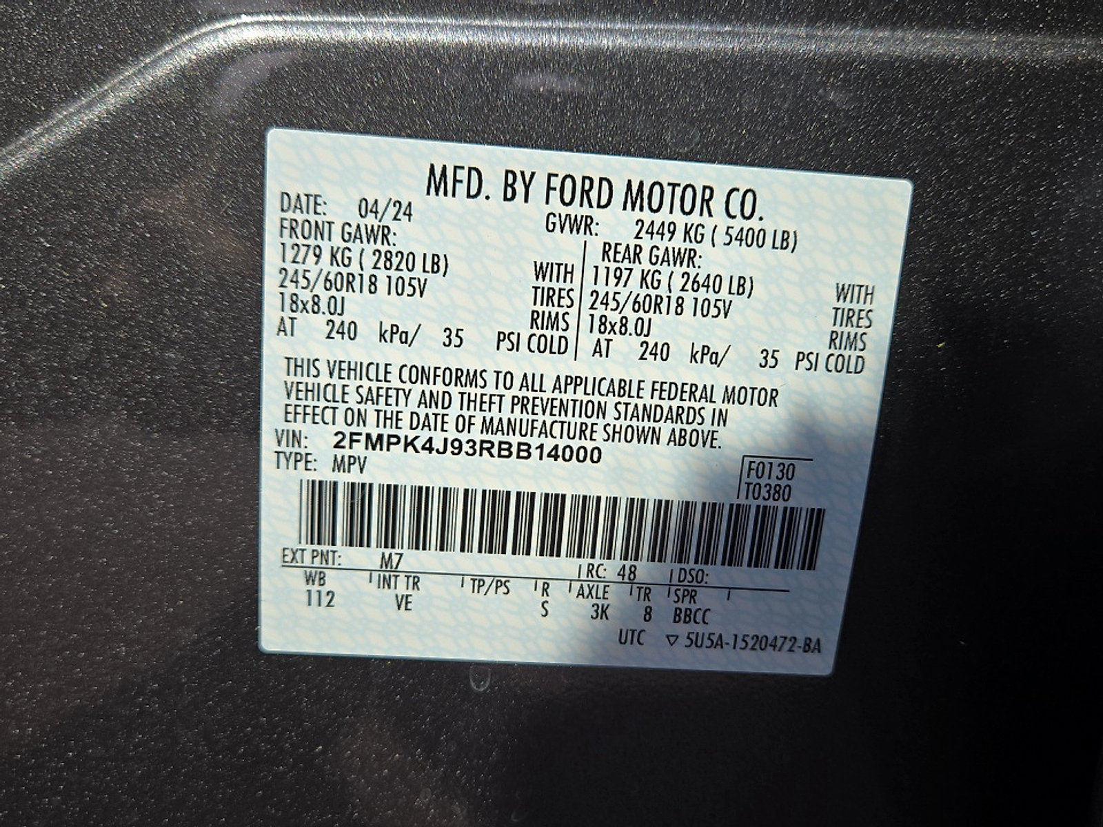 Certified 2024 Ford Edge SEL w/ Convenience Package AWD/4WD image 25
