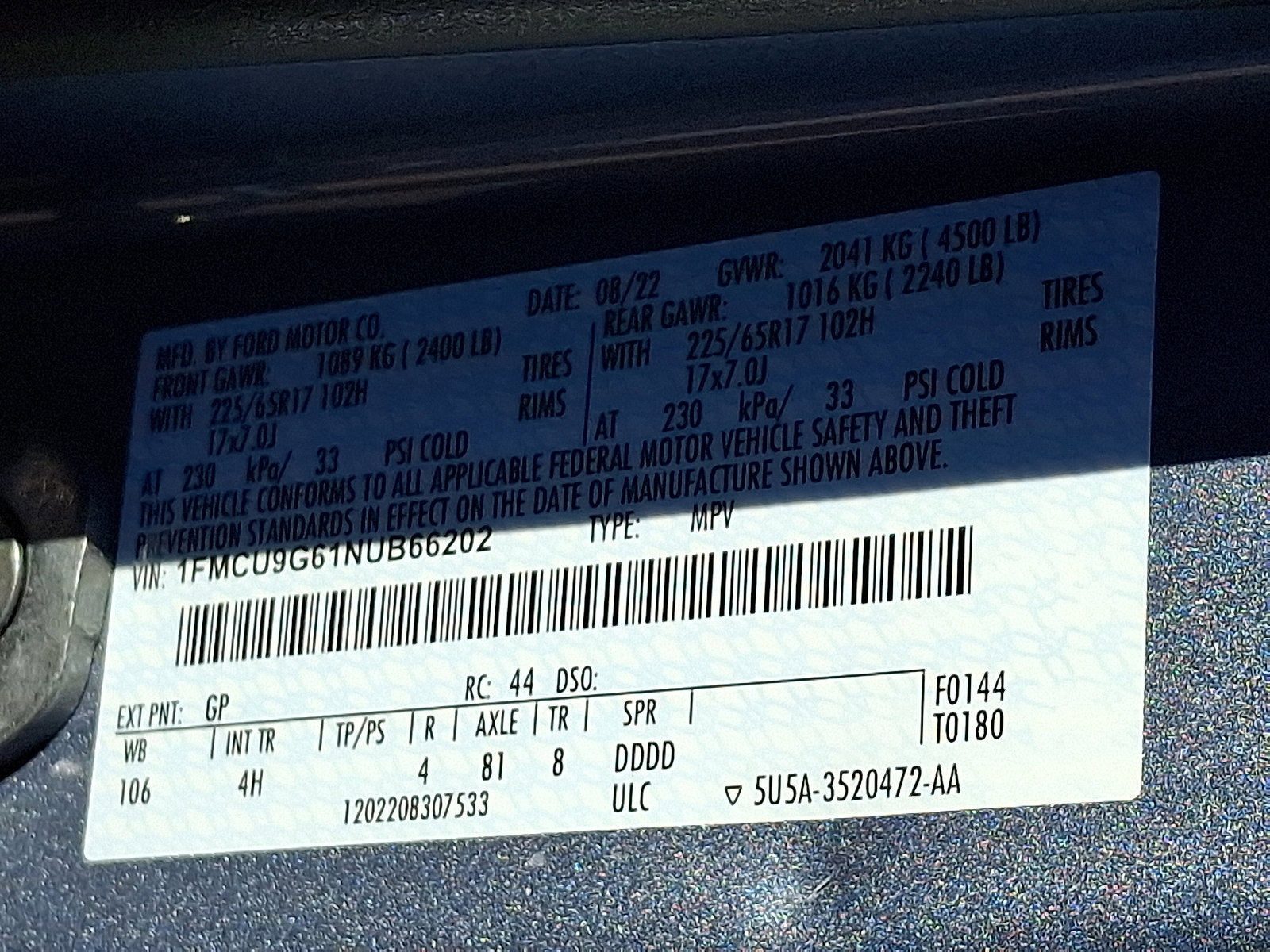 Certified 2022 Ford Escape SE w/ Convenience Package image 25