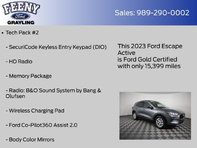 Certified 2023 Ford Escape Active w/ Tech Pack #2 AWD/4WD image 13