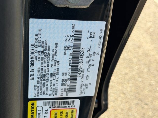 Certified 2020 Ford Fusion SE FWD image 35