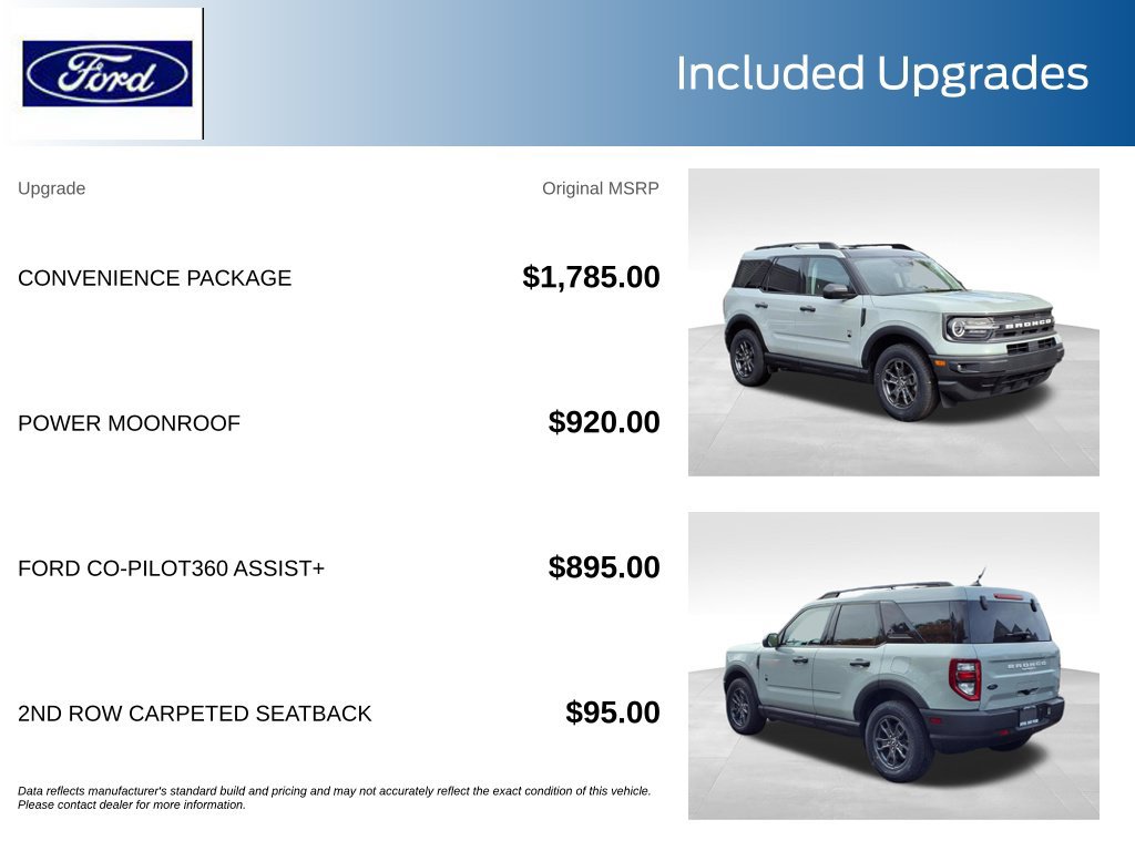 Certified 2023 Ford Bronco Sport Big Bend w/ Convenience Package AWD/4WD image 11