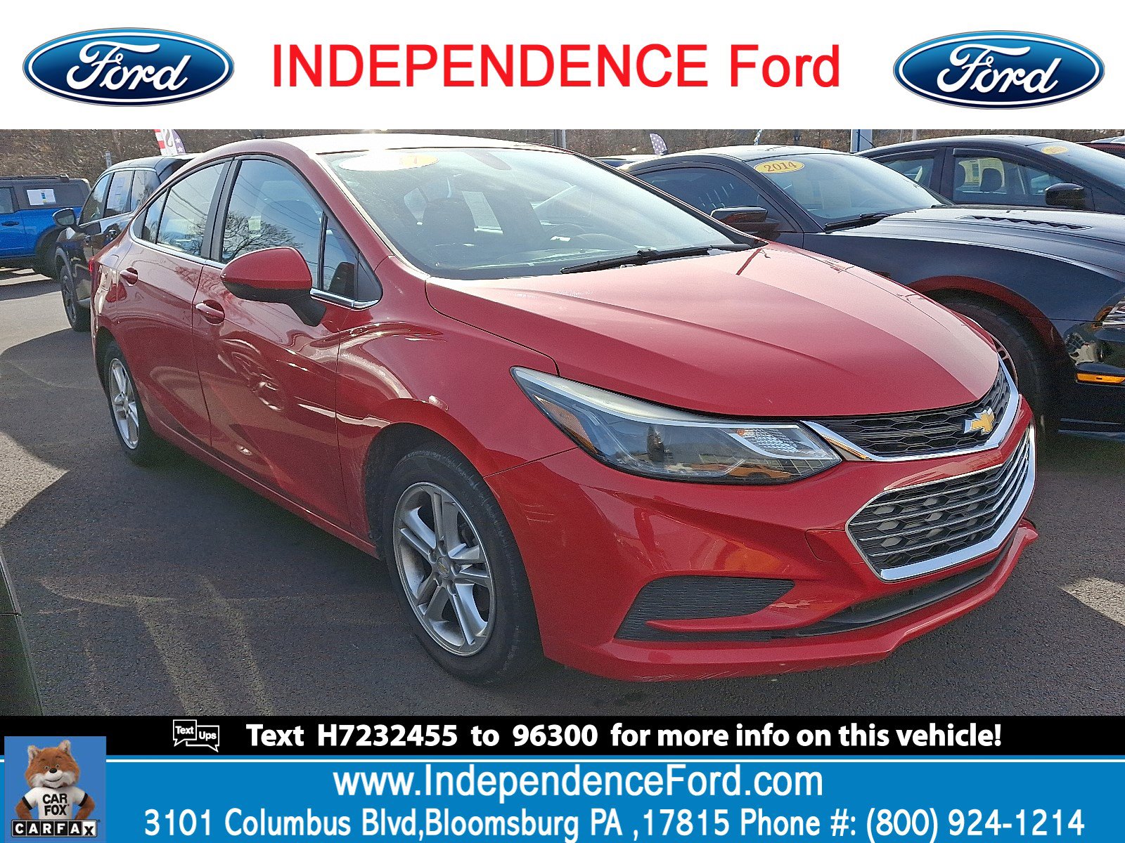 Used 2017 Chevrolet Cruze LT w/ Convenience Package image 1