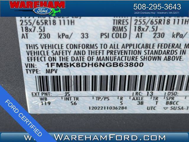 Certified 2022 Ford Explorer XLT w/ Equipment Group 202A AWD/4WD image 8