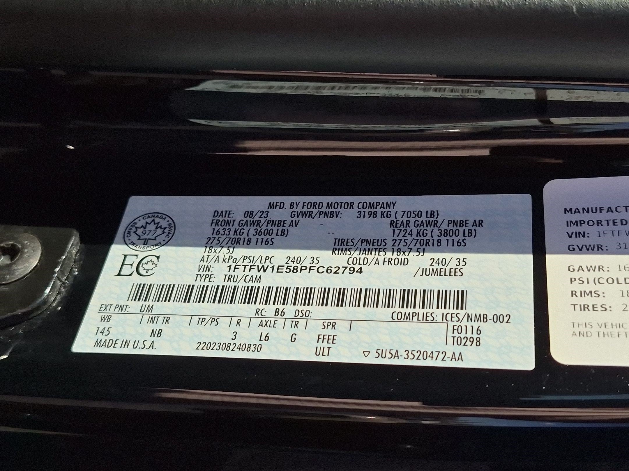 Certified 2023 Ford F150 Tremor w/ Equipment Group 402A High AWD/4WD image 35