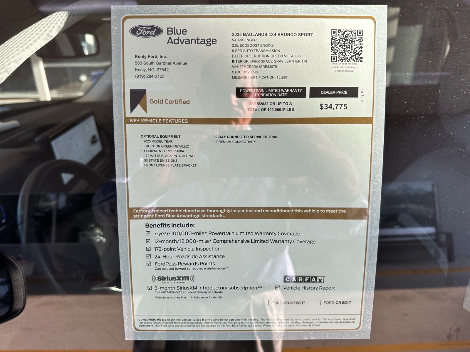 Certified 2025 Ford Bronco Sport Badlands AWD/4WD image 4