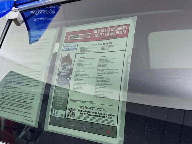 Certified 2024 Ford Edge SEL w/ Convenience Package AWD/4WD image 15