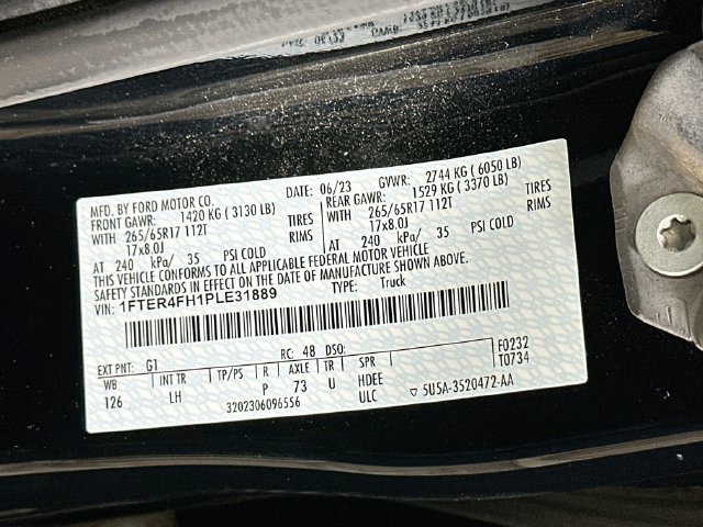 Certified 2023 Ford Ranger XLT w/ Equipment Group 302A High AWD/4WD image 36